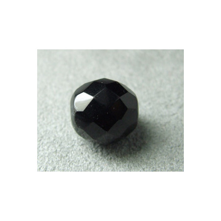 Facettes en verre de Bohême 12mm Jet (x1)