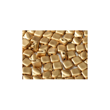 Perles Silky 6X6mm Aztec Gold (X50)  