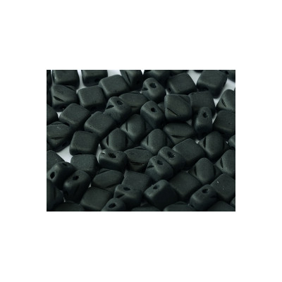 Perles Silky 6X6mm Jet Mat (X50) Perles Silky 6X6mm Jet Mat (X50)