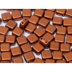 Perles Tiles 6X6X3mm Opaque Copper (X50)