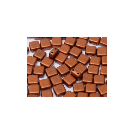 Perles Tiles 6X6X3mm Opaque Copper (X50)