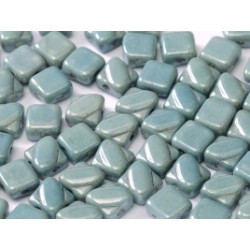 Perles Silky 6X6mm Baby blue Luster  (X50)  