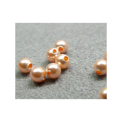 Perle ronde nacrée Swarovski 3mm Peach (x20)