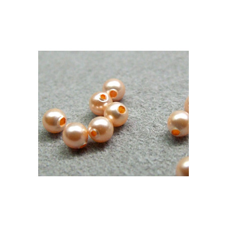 Perle ronde nacrée Swarovski 3mm Peach (x20)