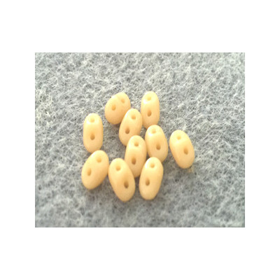 Perles Super Duo 2,5X5mm Opaque Beige (x 10gr env.)  