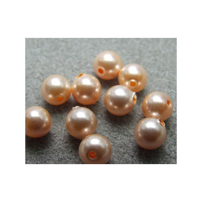 Perle ronde nacrée Swarovski 4mm Peach (x20)