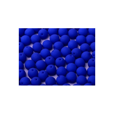 Perle en verre de Bohème 4mm Néon Océan Blue (X50)