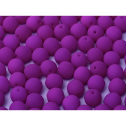 Perle en verre de Bohème 4mm Néon Dark Purple (X50)