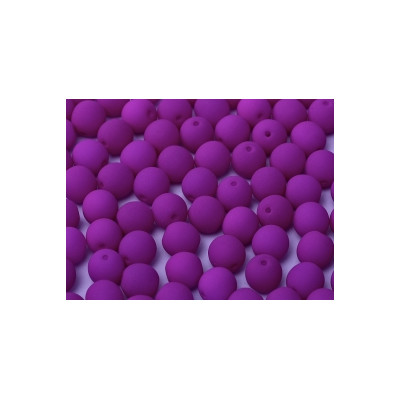 Perle en verre de Bohème 4mm Néon Dark Purple (X50)