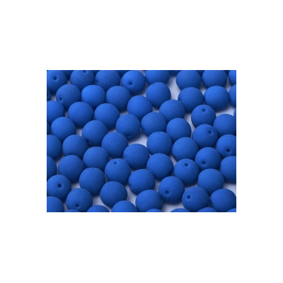 Perle en verre de Bohème 4mm Néon Smurfs Blue (X50)