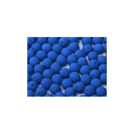 Perle en verre de Bohème 4mm Néon Smurfs Blue (X50)