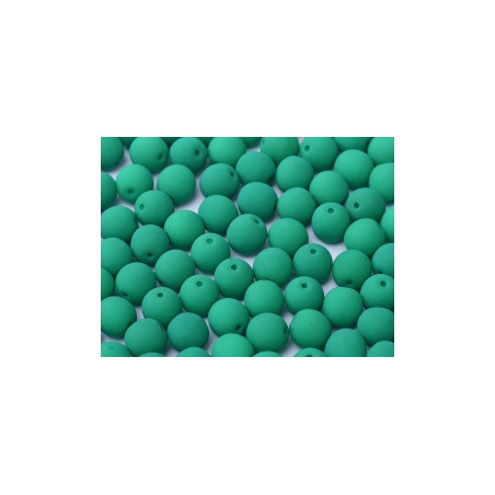 Ronde en Verre de Boheme 3mm Néon Dark Emeraude (x50)