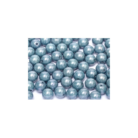 Ronde en Verre de Boheme 3mm Chalkwhite Baby Blue Luster (x1200)  