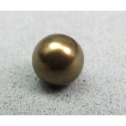Perle ronde 8mm nacrée Swarovski Antique Brass (x5)
