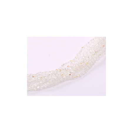 Facettes en verre de Bohême 2mm Crystal Ab (X150) 