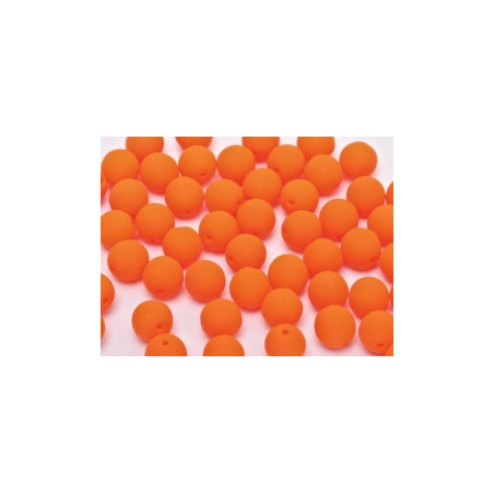 Perles Bohème 2 mm Néon Orange (X100 perles)