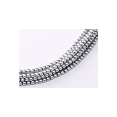 Perles Matted 2 mm Grey Satin (X150 perles)