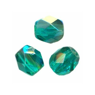 Facettes en verre de Bohême 2mm Emerald Ab (X100)