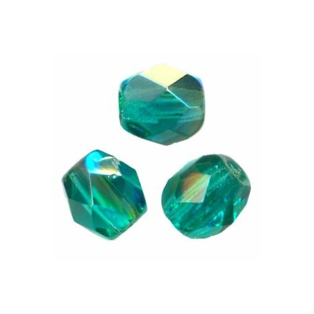 Facettes en verre de Bohême 2mm Emerald Ab (X100)