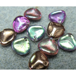 Perle Pétale Jet California Gold Rush 8X7mm (X50)
