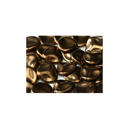 Perle Pétale Jet Bronze 14X13mm (X25)