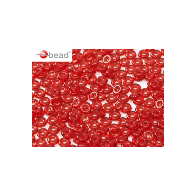Perle en verre de Bohème O Bead® Red 4x2mm (X 5gr)  