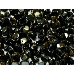 Perles Pinch 5X3mm Jet valentinite (X100gr)  