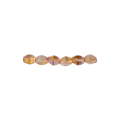 Perles Pinch 5X3mm Gold - Rosaline  (X50) 