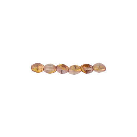 Perles Pinch 5X3mm Gold - Rosaline  (X50) 