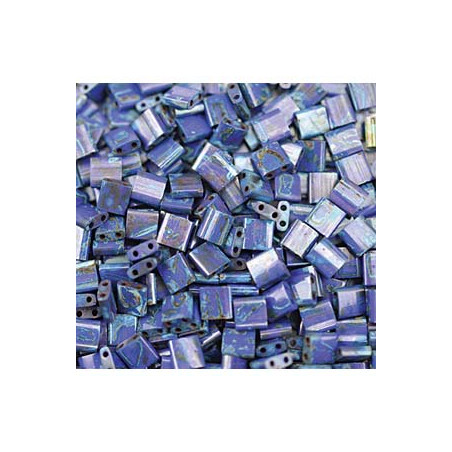 TL-4518 Tilas Bead 5mm Picasso Op Cobalt Matte (x 5gr) 