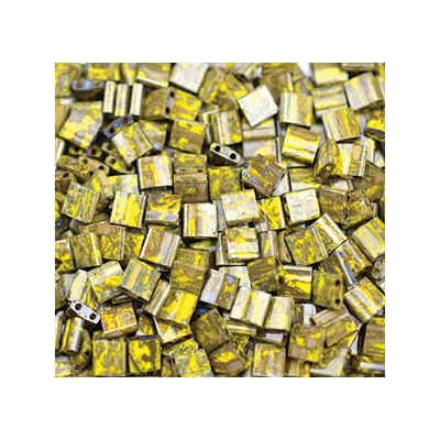 TL-4519 Tilas Bead 5mm Picasso Op Yellow (x 5gr)