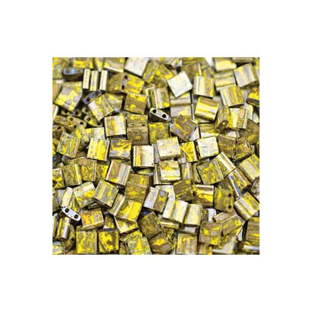 TL-4519 Tilas Bead 5mm Picasso Op Yellow (x 5gr)