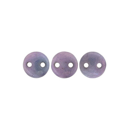 Perles Lentilles 6mm Opaque - Luster Amethyst (X 50 perles) 