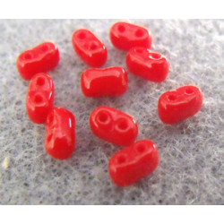 Perles Bi BO - 5.5x2.8 mm - Coral Red 93200 (X10gr) 
