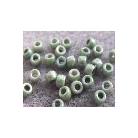 Perles Rocailles Matubo 7/0 Green Ceramique Look 03000/14459 (X10gr) 