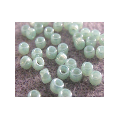 Perles Rocailles Matubo 7/0 Green Opal 61100/14400 (X10gr)