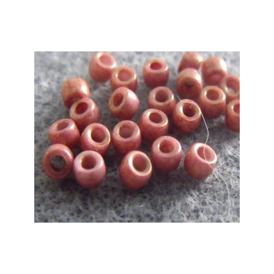 Perles Rocailles Matubo 7/0 Rose Ceramique Look 03000/14497 (X10gr) 