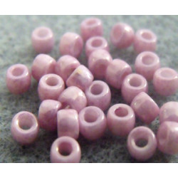 Perles Rocailles Matubo 7/0 Light Rose Ceramique Look 03000/14494 (X10gr)