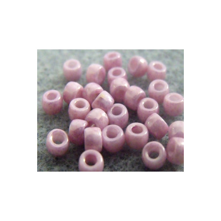 Perles Rocailles Matubo 7/0 Light Rose Ceramique Look 03000/14494 (X10gr)