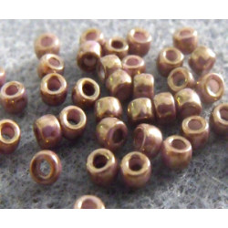 Perles Rocailles Matubo 7/0 Rouge orange Ceramique Look 03000/15695 (X10gr) 