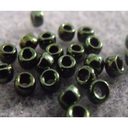 Perles Rocailles Matubo 7/0 Metallic Green 23980/14495 (X10gr)