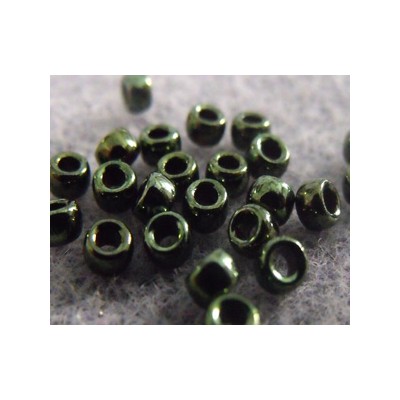 Perles Rocailles Matubo 7/0 Metallic Green 23980/14495 (X10gr)