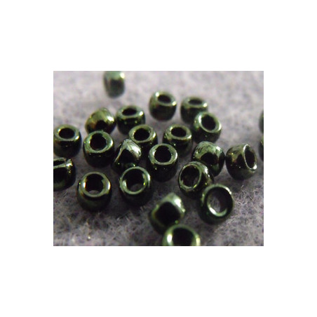 Perles Rocailles Matubo 7/0 Metallic Green 23980/14495 (X10gr)