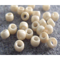 Perles Rocailles Matubo 7/0 Beige Ceramique Look 03000/14413 (X10gr) 