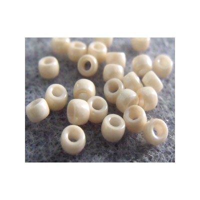 Perles Rocailles Matubo 7/0 Beige Ceramique Look 03000/14413 (X10gr) 