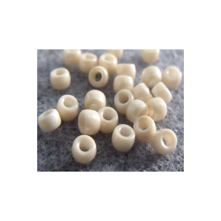 Perles Rocailles Matubo 7/0 Beige Ceramique Look 03000/14413 (X10gr) 