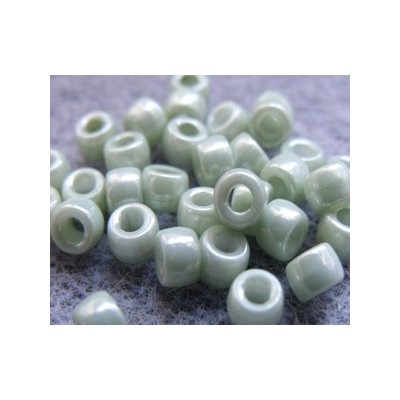 Perles Rocailles Matubo 7/0 Light Green Ceramique Look 03000/14457 (X10gr)