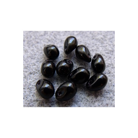 Perles Gouttes 4X6mm Jet (X50)  