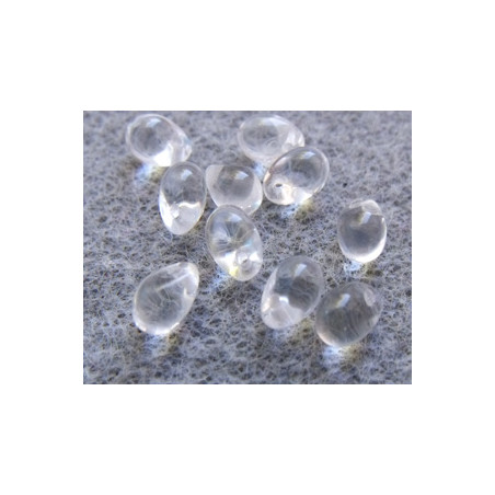Perles Gouttes 4X6mm Crystal (X50)  