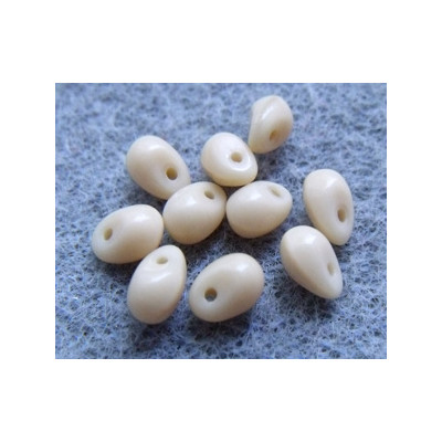 Perles Gouttes 4X6mm Beige Opaque (X50) 